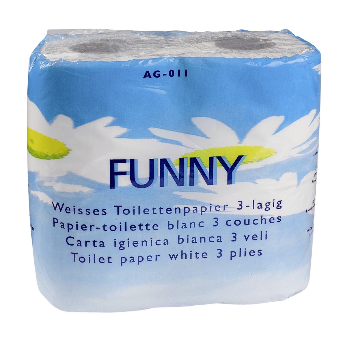 Toilettenpapier 3lagig, weiß 200 Blatt