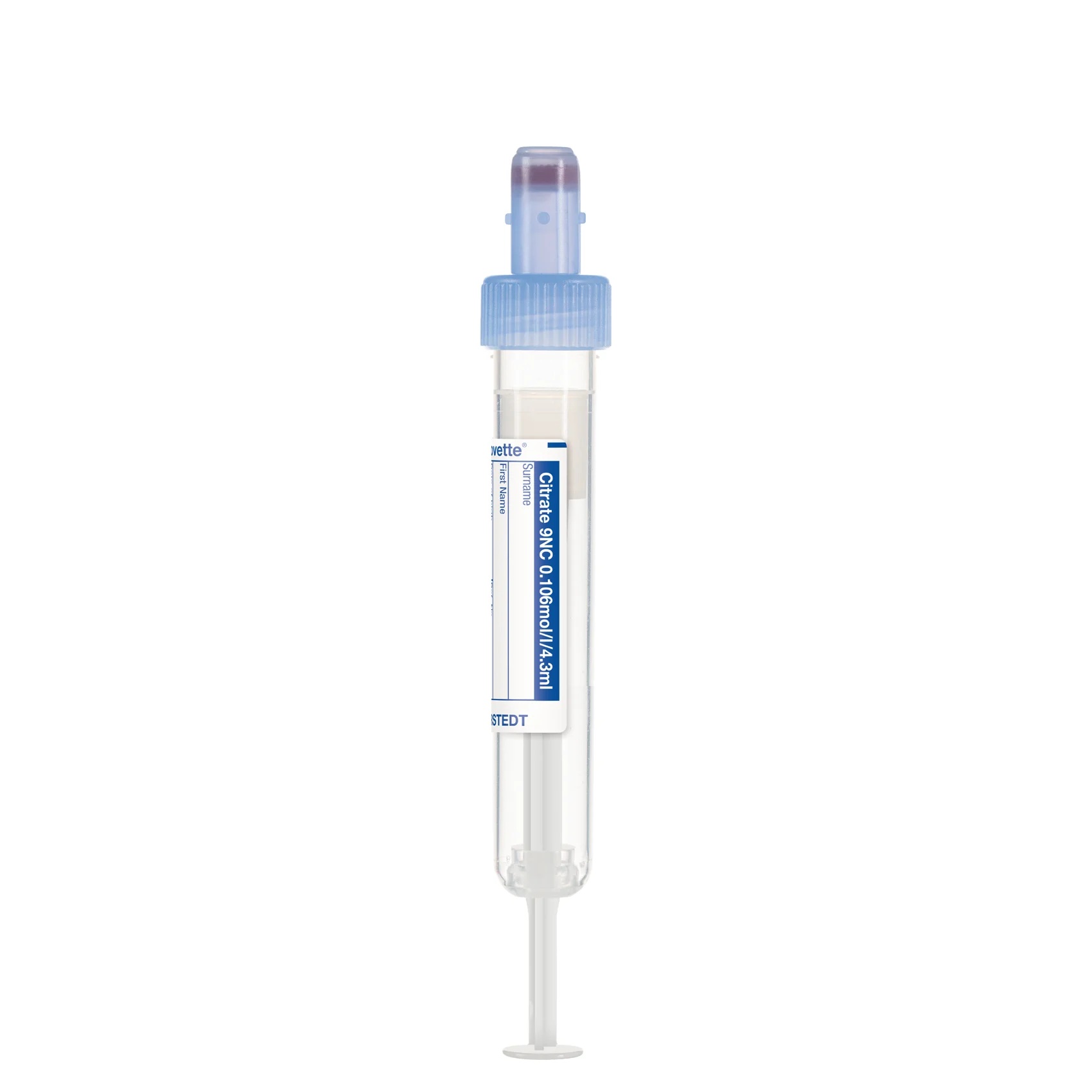 S-Monovette 4,3 ml Citrat BGG, blau