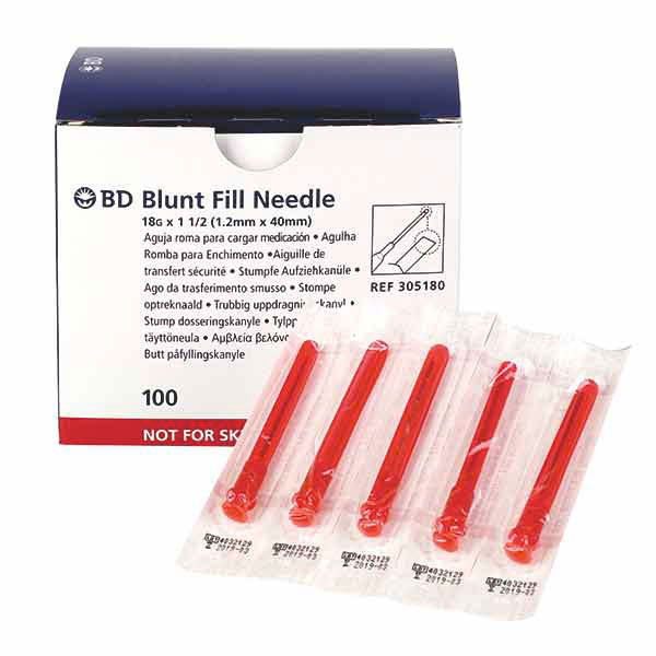 Blunt Fill Aufziehkanüle 18G 100 Stk.