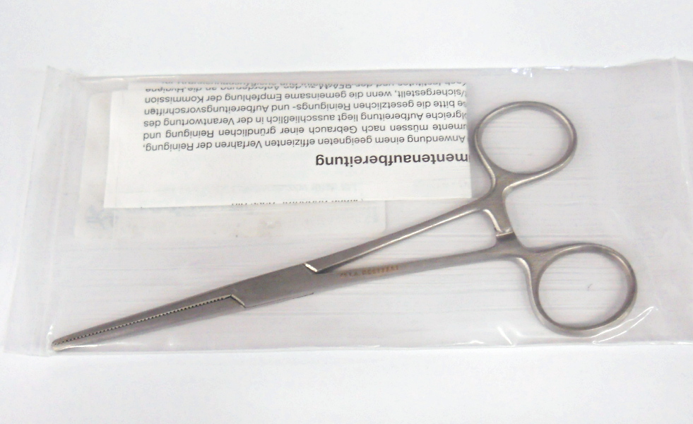 Klemmen Kocher, chir., EW gerade 14 cm