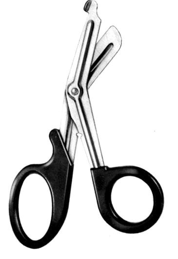 Verbandschere, universal 15 cm, schwar