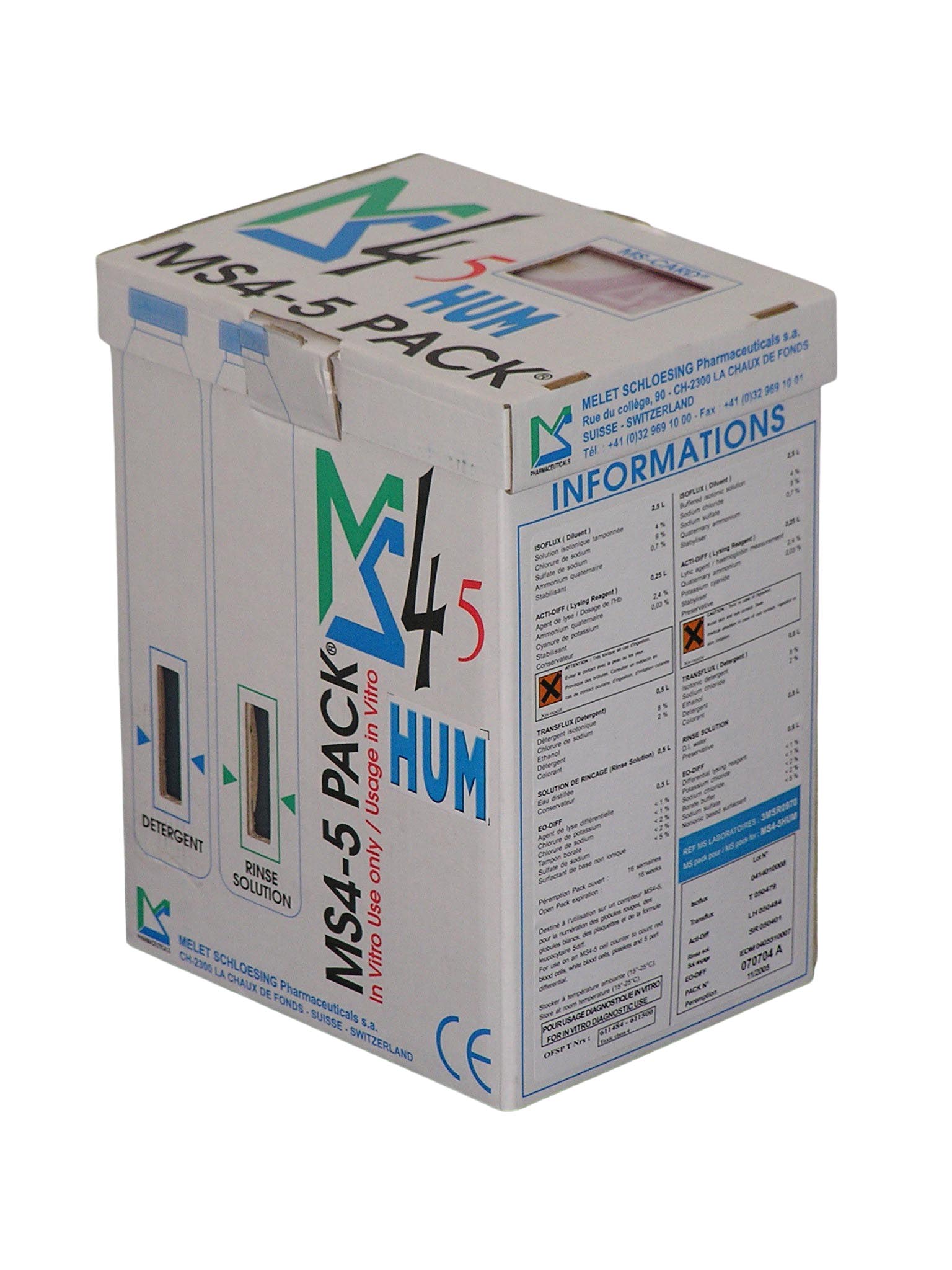 MS4s Reagenzpack klein, 5fach Diff.