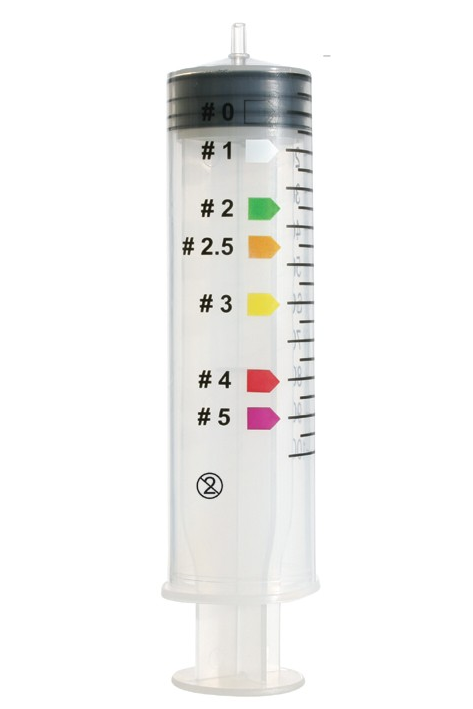 Einmal-Spritze 100 ml  L farbcodiert