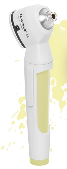 Otoskop LuxaScope Auris LED rapsgelb