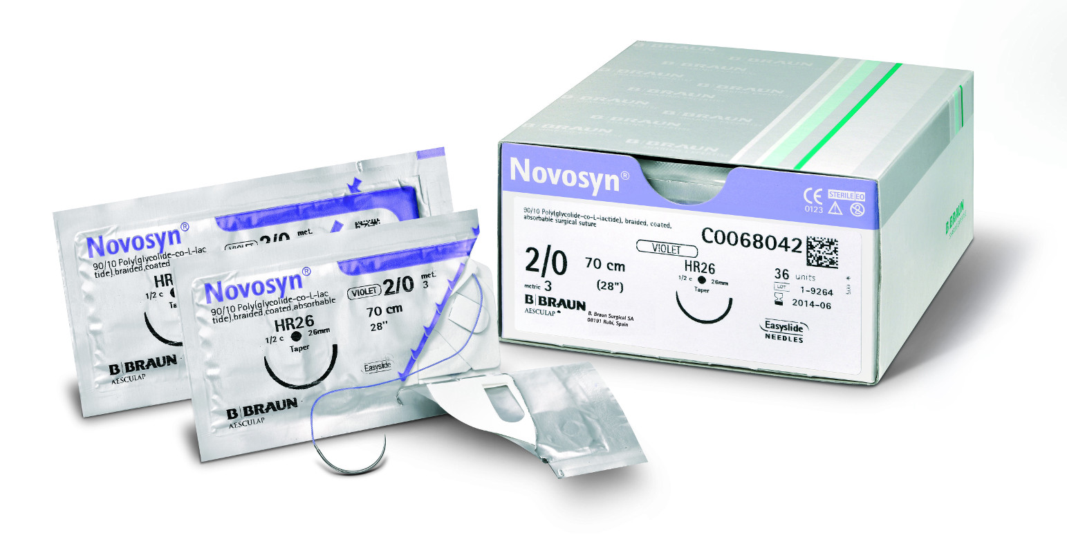 NOVOSYN DS 12, USP 5/0, 45 cm