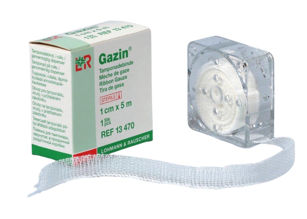 Gazin Tamponadebinde steril 1 cm x 5 m
