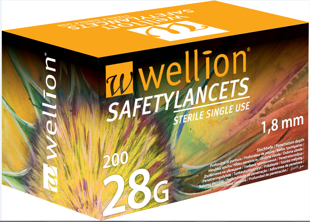 Wellion Safety Lancets 28G 1.5 mm