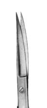 Chirurgische Schere, grazil gebogen, s
