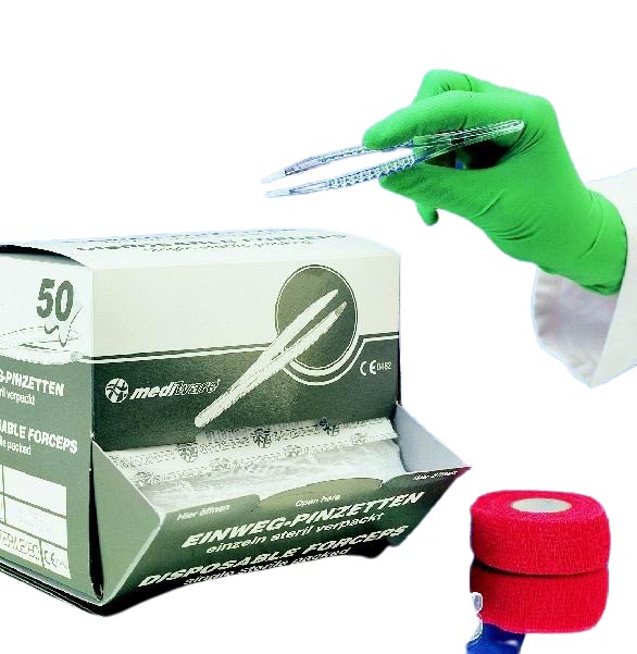 Einmal - Pinzette unsteril 100 Stk/Pkg