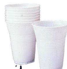 Universalbecher weiß 200 ml Volumen
