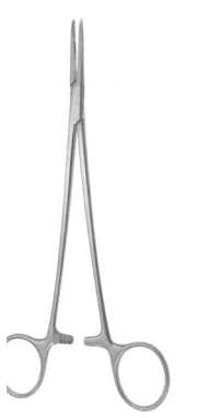 Halsted-Mosquito Klemme 18 cm, gebogen