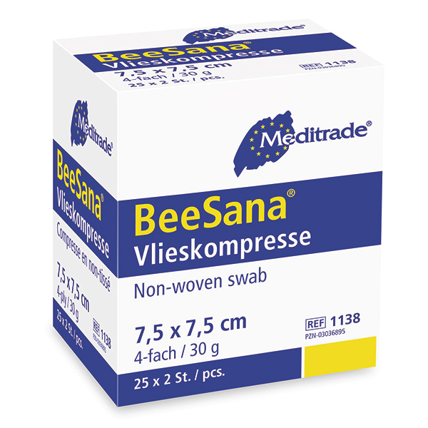 Vliesstoffkompresse 10x10cm 4fach 100S