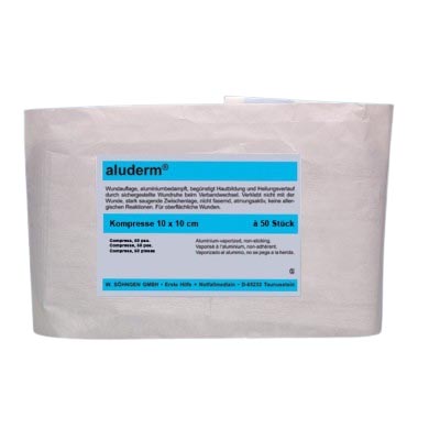 aluderm-Kompressen steril 10 x 10 cm (